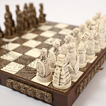 Шахматы  из  камня Cargador del Tiempo Chess Мексика ручная работа варинант исполнения - 4 | Loft Concept в Ижевске