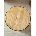 Приставной столик с факутрным черным основанием Ethiopia варинант исполнения - 5 | Loft Concept в Ижевске