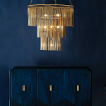 Люстра трёхъярусная золотого цвета Metal Tentacles варинант исполнения - 3 | Loft Concept в Ижевске