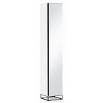 Шкаф-пенал белый с зеркальной дверцей Strict Lines варинант исполнения - 1 | Loft Concept в Ижевске