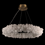 Люстра кольцевая из натурального горного хрусталя Harmonious Crystal Circles варинант исполнения - 2 | Loft Concept в Ижевске