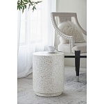 Приставной столик с рисунком из раковин устриц Bone Inlay варинант исполнения - 6 | Loft Concept в Ижевске