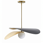 Люстра круглая с 2-мя металлическими абажурами Andromeda варинант исполнения - 1 | Loft Concept в Ижевске