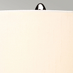 Настольная лампа с шарообразным прозрачным основанием из цветного переработанного стекла и белым цилиндрическим абажуром Elstead Lighting варинант исполнения - 9 | Loft Concept в Ижевске