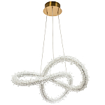 Фигурная люстра с хрустальным декором Gilbertine Crystal Curly Ring Chandelier варинант исполнения - 2 | Loft Concept в Ижевске