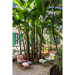 Дизайнерское разноцветное кресло на металлическом каркасе с подставкой для ног Poltronova Plasma Armchair варинант исполнения - 10 | Loft Concept в Ижевске