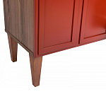 ТВ-тумба красная из массива бука с 2-мя дверками и ящиком Wenge Light варинант исполнения - 6 | Loft Concept в Ижевске