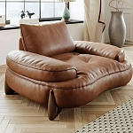 Кресло кожаное с деревянным каркасом Medieval Furniture варинант исполнения - 4 | Loft Concept в Ижевске