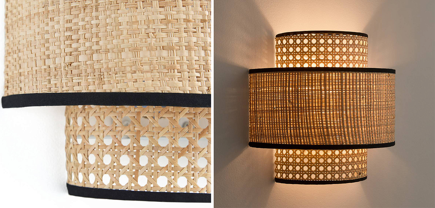 Бра Ottar Wicker Double lampshade - Loft-Concept в Ижевске