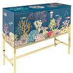 Буфет ручная роспись в морском стиле Cabinet Fondo Marino  варинант исполнения - 1 | Loft Concept в Ижевске