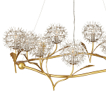 Люстра круглая с декором в виде цветков одуванчика Hanging Dandelion варинант исполнения - 2 | Loft Concept в Ижевске