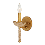 Бра из кованого железа с отделкой плетеной веревкой и сусальным золотом Parisian Style варинант исполнения - 3 | Loft Concept в Ижевске