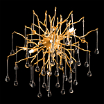 Бра с лучеобразным основанием и подвесками из прозрачного стекла в виде длинных капель Droplet Chandelier варинант исполнения - 2 | Loft Concept в Ижевске