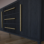 Буфет Primo с тремя ящиками и двумя фасадами Черный дуб варинант исполнения - 7 | Loft Concept в Ижевске