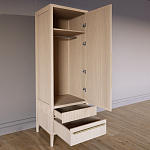 Узкий Шкаф Primo с 2 выдвижными ящиками Светлый дуб варинант исполнения - 7 | Loft Concept в Ижевске