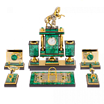 Настольный письменный набор из малахита с декором в виде лошади Leader Organizer варинант исполнения - 1 | Loft Concept в Ижевске