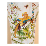 Ваза из фарфора с бронзовой стрекозой  Paradise Dragonfly варинант исполнения - 8 | Loft Concept в Ижевске