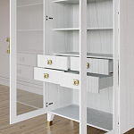 Дизайнерский шкаф витрина Elsa Dreams White с 4-мя ящиками варинант исполнения - 8 | Loft Concept в Ижевске