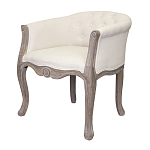 Кресло низкое в стиле прованс Бежевый Лен Louis French Armchair  варинант исполнения - 3 | Loft Concept в Ижевске