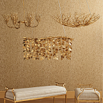 Люстра в форме золотой чаши из кораллов Coral Decor варинант исполнения - 3 | Loft Concept в Ижевске