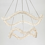 Двухъярусная кольцевая люстра с хрустальным декором Gilbertine Crystal Wavy Ring Chandelier варинант исполнения - 3 | Loft Concept в Ижевске