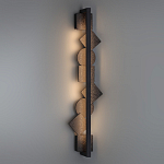 Бра вертикальное с черными кругами и квадратами Gravyura варинант исполнения - 6 | Loft Concept в Ижевске