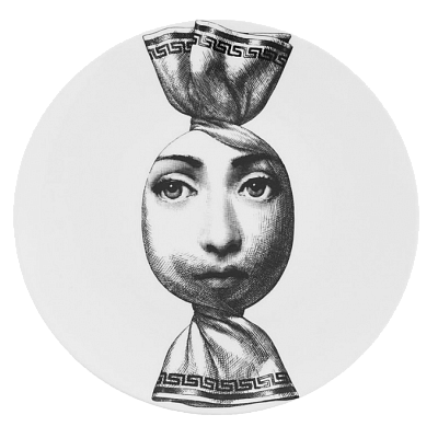 Декоративная тарелка Fornasetti 30.CR.BW.R01-262