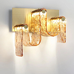 Бра волнистой формы из фактурного стекла Big Wave варинант исполнения - 6 | Loft Concept в Ижевске