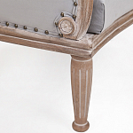 Кресло низкое с мягкой обивкой из велюра на 4-х деревянных ножках Emile Armchair grey варинант исполнения - 4 | Loft Concept в Ижевске