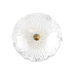 Бра в форме прозрачного стеклянного цветка с рельефной текстурой Textured Glass варинант исполнения - 3 | Loft Concept в Ижевске