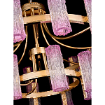 Люстра двухъярусная круглая с текстурными цилиндрическими плафонами Glimpse варинант исполнения - 4 | Loft Concept в Ижевске