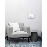 Бра овальной формы белого цвета с 2-мя лампами Lunar Pebbles варинант исполнения - 8 | Loft Concept в Ижевске