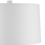 Настольная лампа с корпусом в форме вазы и белым абажуром Lots of Strokes варинант исполнения - 2 | Loft Concept в Ижевске