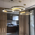 Люстра Light Ring Horizontal Латунь варинант исполнения - 3 | Loft Concept в Ижевске