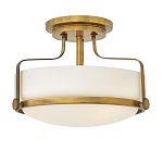 Потолочный светильник с круглым матовым белым плафоном Hinkley варинант исполнения - 5 | Loft Concept в Ижевске