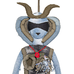 Кукла из джинсовой одежды и армейских палаток Rusalka Jeans&Tents варинант исполнения - 2 | Loft Concept в Ижевске