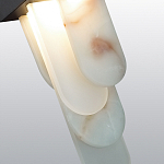 Подвесной светильник с белыми вертикальными элементами Alabaster Totem варинант исполнения - 5 | Loft Concept в Ижевске