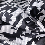 Мебельная ткань Жаккард черно-белый принт 145 см T2-126 варинант исполнения - 2 | Loft Concept в Ижевске