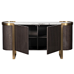 Комод  округлой формы с дверцами Chest of Precious Breed варинант исполнения - 1 | Loft Concept в Ижевске