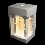 Встраиваемый в стену гипсовый светильник под покраску с колоннами и арками в античном стиле Antiquity Athena варинант исполнения - 3 | Loft Concept в Ижевске