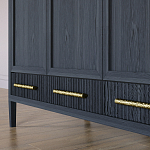 Большой Шкаф Primo Черный дуб с 3 дверьми и 3 выдвижными ящиками варинант исполнения - 5 | Loft Concept в Ижевске