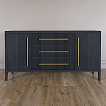 Буфет Primo с тремя ящиками и двумя фасадами Черный дуб варинант исполнения - 1 | Loft Concept в Ижевске