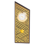 Часы подарочные настольные в виде погона Генерала из натурального камня Змеевик Gold Military Clock варинант исполнения - 7 | Loft Concept в Ижевске