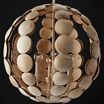 Люстра в форме шара с декором из круглых декоративных элементов Texture Discs варинант исполнения - 3 | Loft Concept в Ижевске