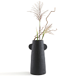 Ваза Serené Ceramic Vase Черная варинант исполнения - 3 | Loft Concept в Ижевске