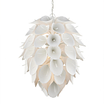 Люстра белая каплевидной формы из цветков лилии White Natural Lines варинант исполнения - 1 | Loft Concept в Ижевске