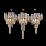 Люстра большая из золотистых металлических цепочек Atlantis Chain варинант исполнения - 3 | Loft Concept в Ижевске