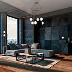 Торшер с 2-мя сферическими стеклянными плафонами Splatter варинант исполнения - 3 | Loft Concept в Ижевске