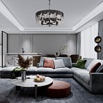 Люстра круглая из матового черного металла с подвесками из прозрачных стеклянных трубок Noir Tubes варинант исполнения - 12 | Loft Concept в Ижевске