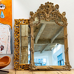 Зеркало настенное в ажурной раме с эффектом старины Classic Ornament Mirror варинант исполнения - 2 | Loft Concept в Ижевске